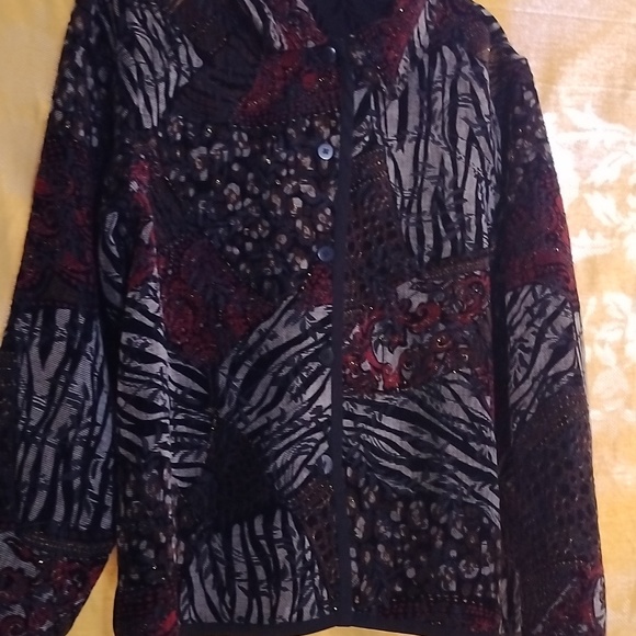 Analogy reversible vintage designer women's jacket - Picture 2 of 13